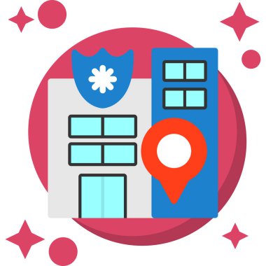 Bir ev simgesinin vektör illüstrasyonu