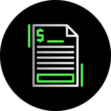 Dolar vektör simgesi tasarımı