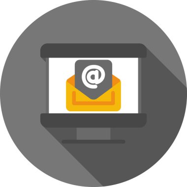 e-posta düz vektör simgesi