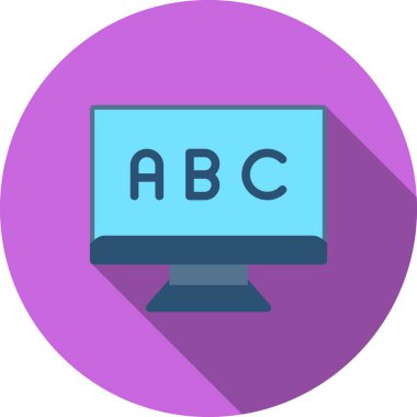 Bilgisayar. Web simgesi basit illüstrasyon