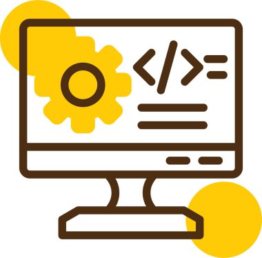 Kodlama ağ geliştirme simgesi