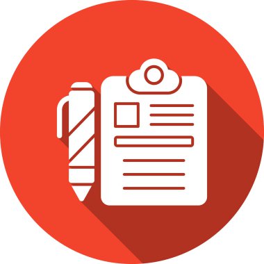 Belge simgesinin vektör illüstrasyonu