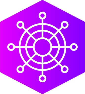 İnsanların soyut geometrik sembollerinin vektör simgesi