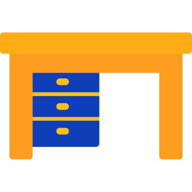 Mobilya ikonu. vektör illüstrasyonu