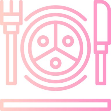 yiyecek ikonu vektör illüstrasyonu