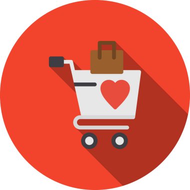 Alışveriş arabası vektör simgesi