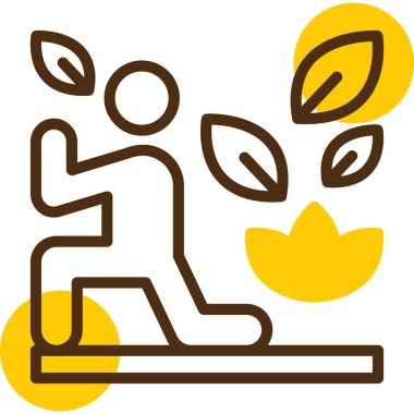 Ekoloji simgesi, vektör illüstrasyonu