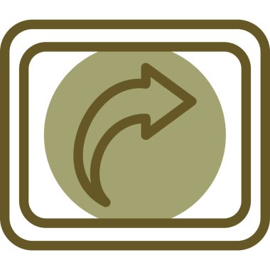 ok geri simge vektör illüstrasyonu