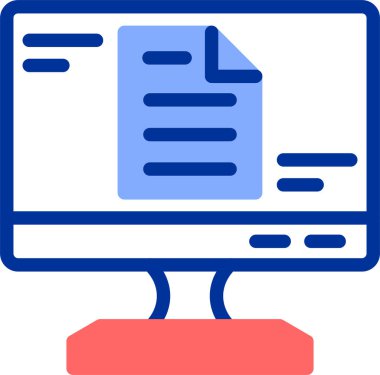 Bilgisayar. Web simgesi basit tasarım