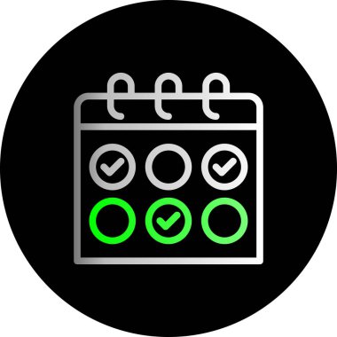 Kontrol listesi. Web simgesi basit illüstrasyon