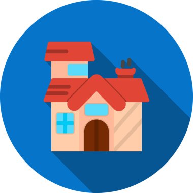 Ev. Web simgesi basit illüstrasyon