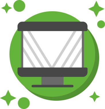 bilgisayar ekran vektör çizimi