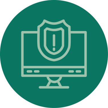 Bilgisayar. Web simgesi basit illüstrasyon