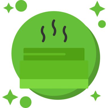 Kahve. Web simgesi basit illüstrasyon