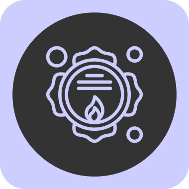 Ateş simgesinin vektör illüstrasyonu