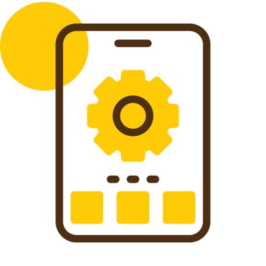 akıllı telefon simgesi vektör illüstrasyonu