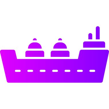 Gemi simgesi. Web için gemi vektör simgelerinin basit illüstrasyonu