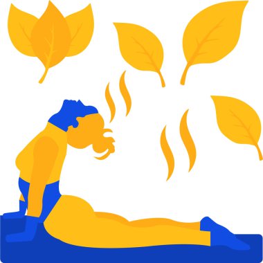 Sonbahar yaprakları ve sonbaharda insan