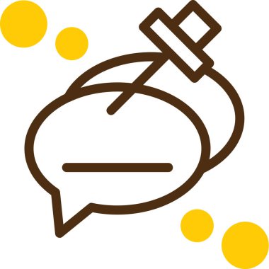 Sohbet simgesi vektör illüstrasyonu