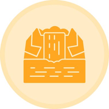 Bir bina simgesinin vektör illüstrasyonu