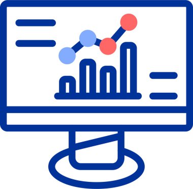 Analiz çizelgesi simgesi - taslak biçimi