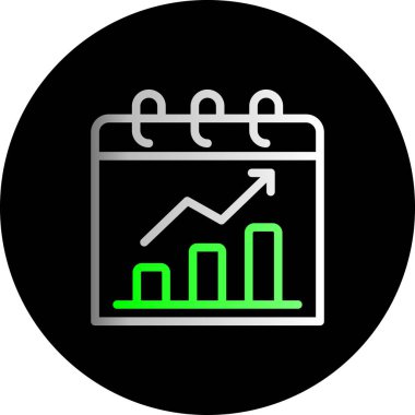 İş ve finans simgesinin vektör illüstrasyonu