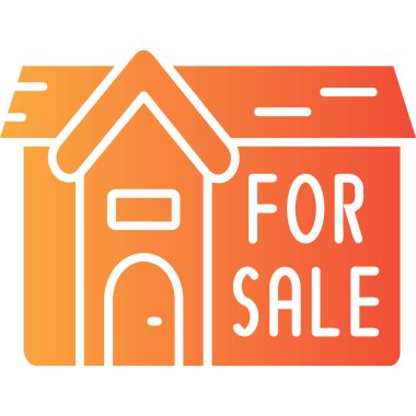 ev satışı vektör illüstrasyonu