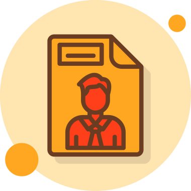 Kimlik kartı. Basit resimleme