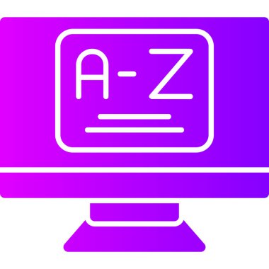 Modern bilgisayar simgesinin vektör illüstrasyonu