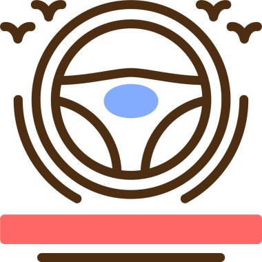 - Araba. Web simgesi basit illüstrasyon