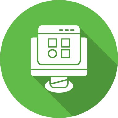 çevrimiçi alışveriş vektörü simgesi