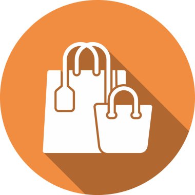 Alışveriş poşeti simgesinin vektör illüstrasyonu