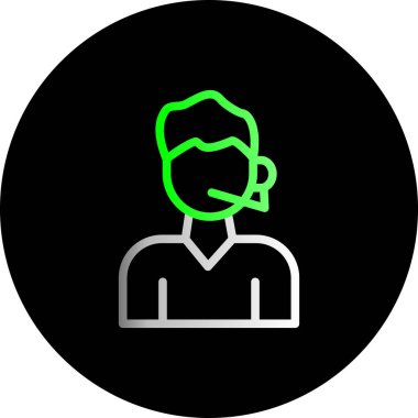 Vektör Avatar Simgesi illüstrasyonu