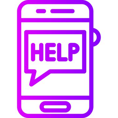 cep telefonu simgesi basit vektör çizimi