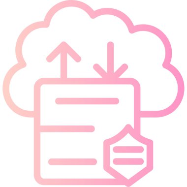 Bulut. Web simgesi basit illüstrasyon