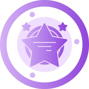 Moda biçimi izole edilmiş arkaplan yıldız simgesi