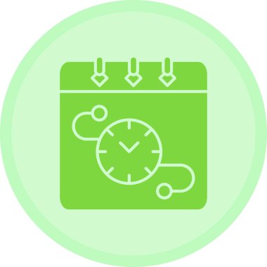 Alarm saat simgesi vektör illüstrasyonu