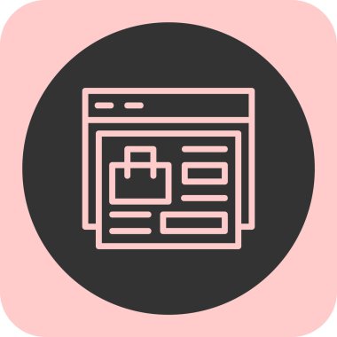 tarayıcı pencere simgesi, vektör illüstrasyon tasarımı