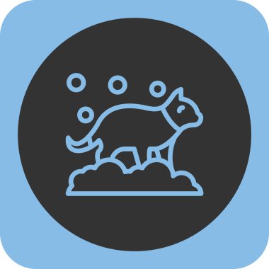 Köpek simgesinin vektör illüstrasyonu