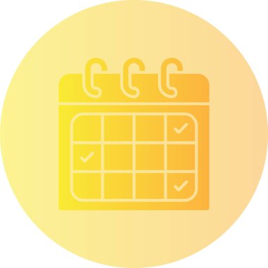 Takvim tarihi, web simgesi basit illüstrasyon