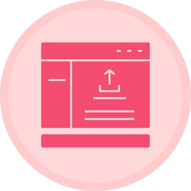 tarayıcı pencere simgesi vektör illüstrasyonu