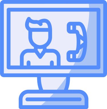 Bilgisayar. Web simgesi basit tasarım