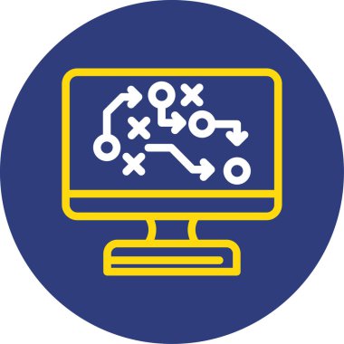 Bilgisayar ekranı. Basit resimleme