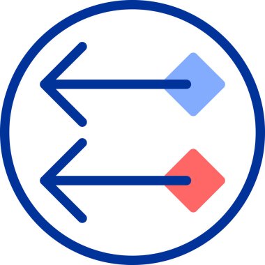 Yön. Web simgesi basit illüstrasyon