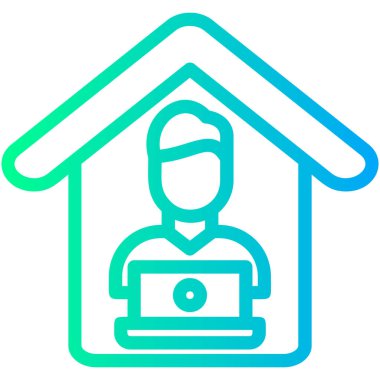 Ev simgesi, vektör illüstrasyonu