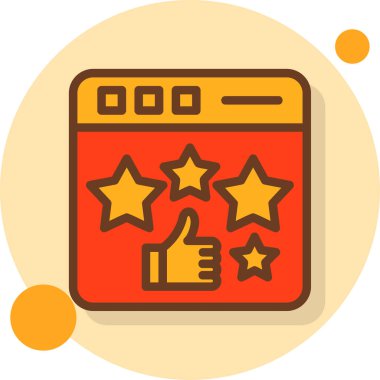 Müşteri memnuniyeti geri besleme renk simgesi