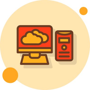 bulut veri tabanı simgesi rozet biçiminde