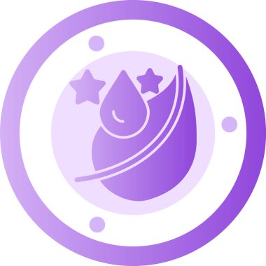 Mor ayın vektör çizimi