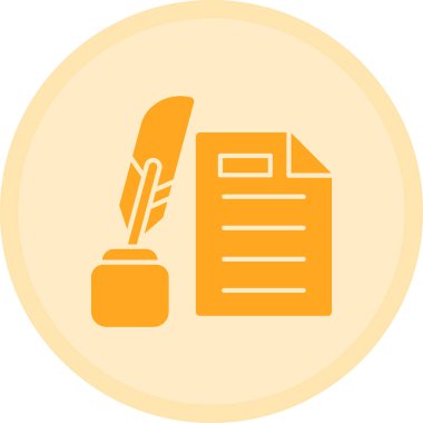 Belge. Web simgesi basit illüstrasyon