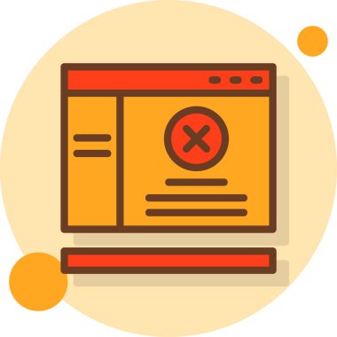 Düz biçimdeki hata simgesi